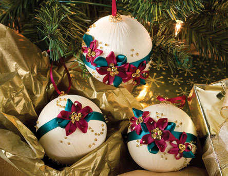 Sensational Satin Ornaments